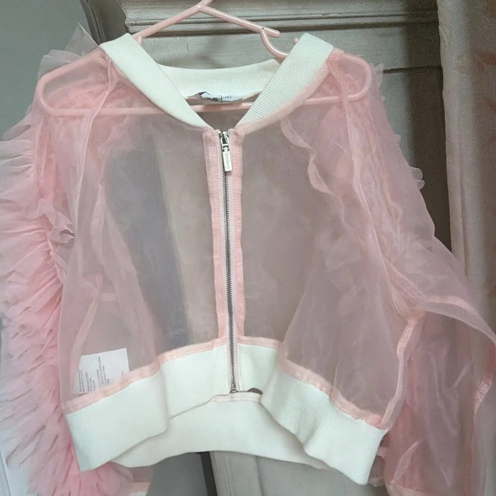 Pink Ruffled Kids Blouse - Picture 4 of 4